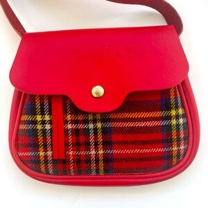 Purse red plaid tartan Scotland
